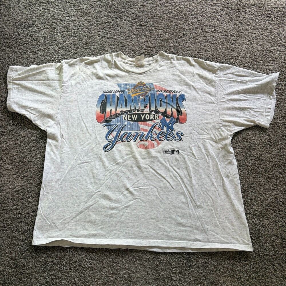 Vintage 1996 New York Yankees World Series Champions T Shirt Mens 4XL MLB 90s
